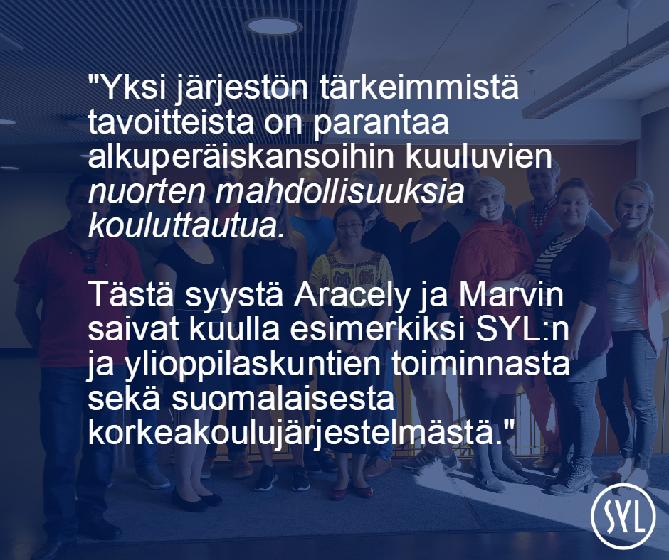 Yksi järjestön tärkeimmistä tavoitteista on parantaa alkuperäiskansoihin kuuluvien nuorten mahdollisuuksia kouluttautua.